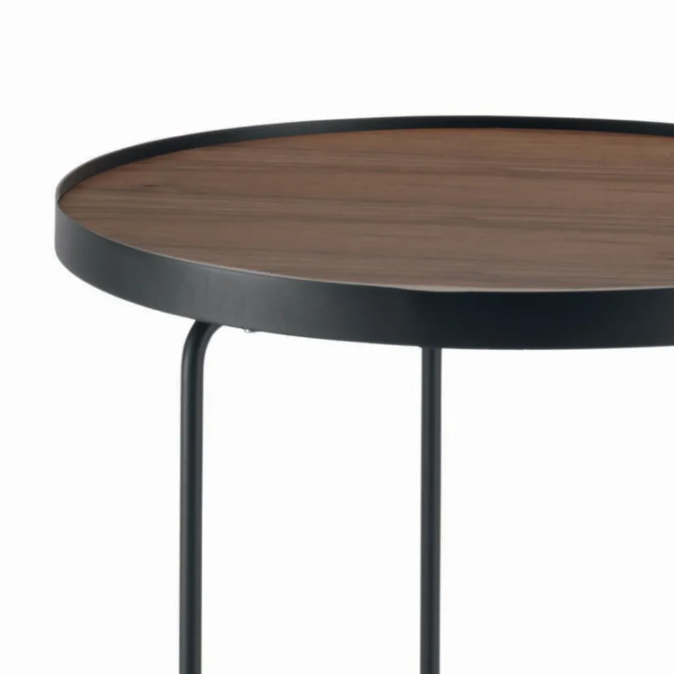 Coffee table in Canaletto walnut of different sizes Made in Italy - Gubbio Viadurini