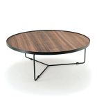 Coffee table in Canaletto walnut of different sizes Made in Italy - Gubbio Viadurini