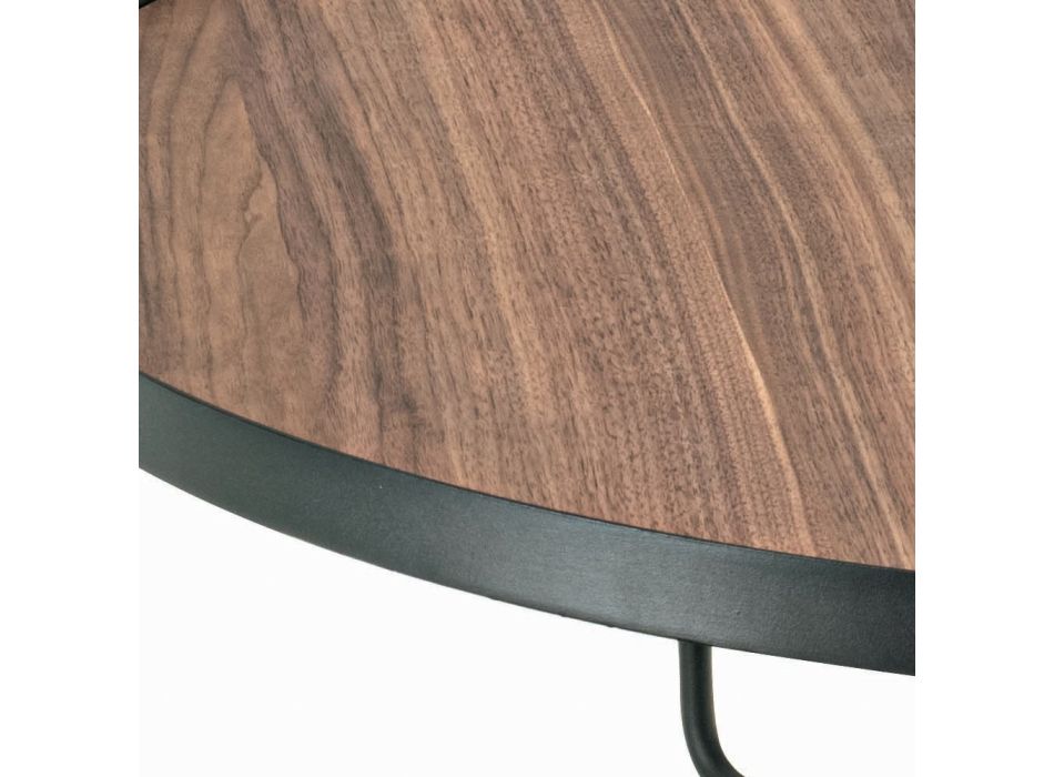 Coffee table in Canaletto walnut of different sizes Made in Italy - Gubbio Viadurini