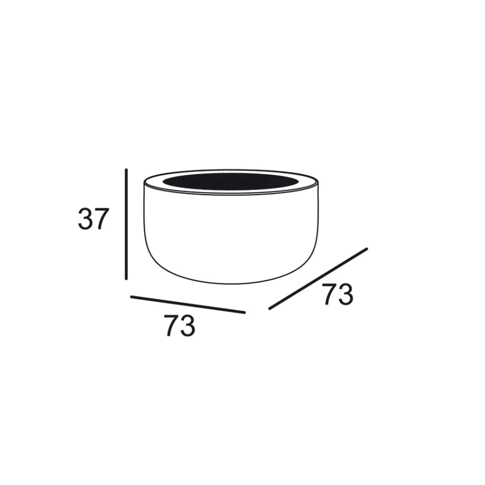 Outdoor Luminous Coffee Table with LED Light and Hpl Top Made in Italy - Belida Viadurini