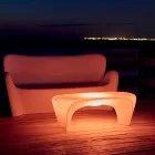 RGB Luminous Coffee Table for Outdoor or Indoor Design in Plastic - Lily by Myyour Viadurini