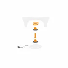 RGB Luminous Coffee Table for Outdoor or Indoor Design in Plastic - Lily by Myyour Viadurini