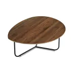 Relia - Modern Coffee Table in MDF and Painted Metal in Various Finishes Viadurini