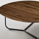 Relia - Modern Coffee Table in MDF and Painted Metal in Various Finishes Viadurini