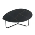 Relia - Modern Coffee Table in MDF and Painted Metal in Various Finishes Viadurini