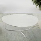Relia - Modern Coffee Table in MDF and Painted Metal in Various Finishes Viadurini