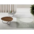 Relia - Modern Coffee Table in MDF and Painted Metal in Various Finishes Viadurini