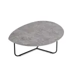 Relia - Modern Coffee Table in MDF and Painted Metal in Various Finishes Viadurini