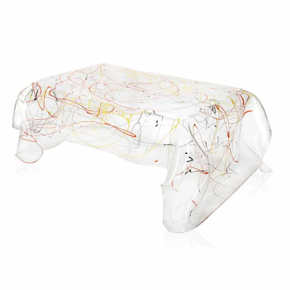 Modern plexiglass coffee table made in Italy, Asia Viadurini