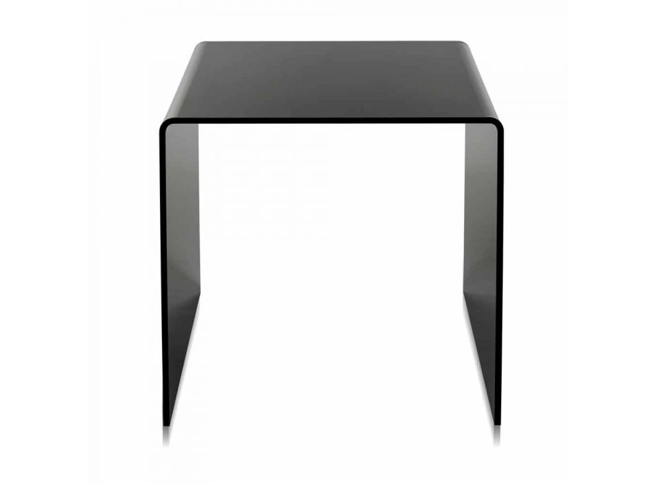 Contemporary black coffee table 50x50cm Terry Big, made in Italy Viadurini