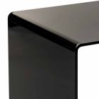 Contemporary black coffee table 50x50cm Terry Big, made in Italy Viadurini