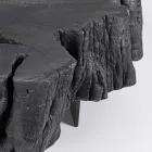 Homemotion Black Coffee Table in Steel and Natural Acacia Wood - Camala Viadurini