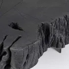 Homemotion Black Coffee Table in Steel and Natural Acacia Wood - Camala Viadurini