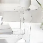 Ilaria - Transparent Plexiglass Oval Coffee Table Made in Italy Viadurini