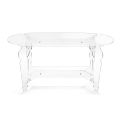 Ilaria - Transparent Plexiglass Oval Coffee Table Made in Italy