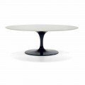 Oval Coffee Table in Laminate and Aluminum Made in Italy - Dollars