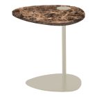 Coffee Table for Living Room in Metal and Marquinia Marble, Luxury Design - Yassine Viadurini