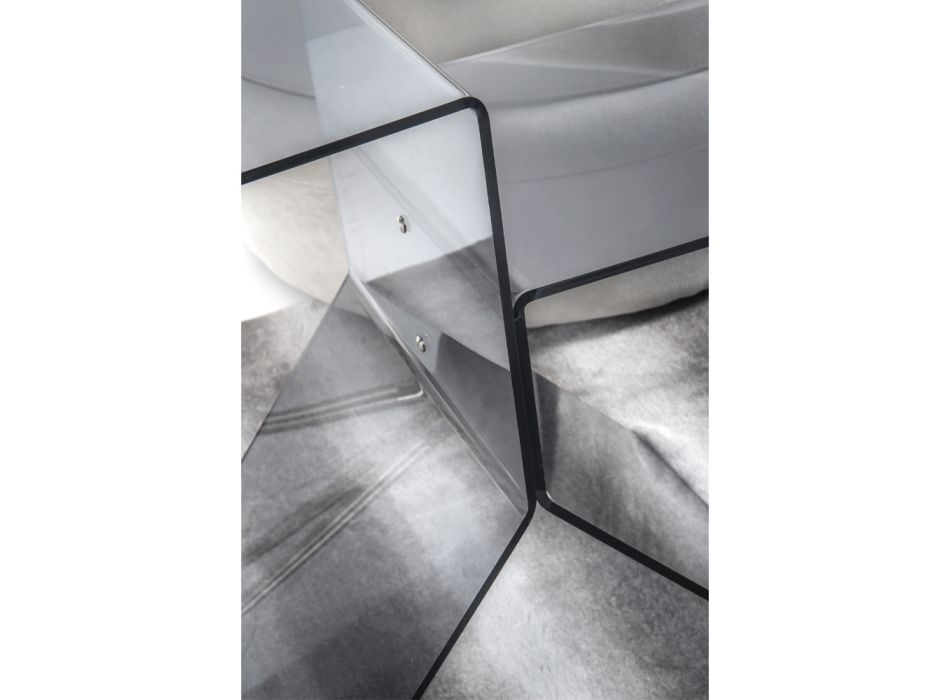 Transparent Colored Plexiglass Coffee Table for Living Room Made in Italy - Kamon Viadurini