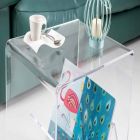 Modern design coffee table / magazine rack, in Cavour plexiglass Viadurini