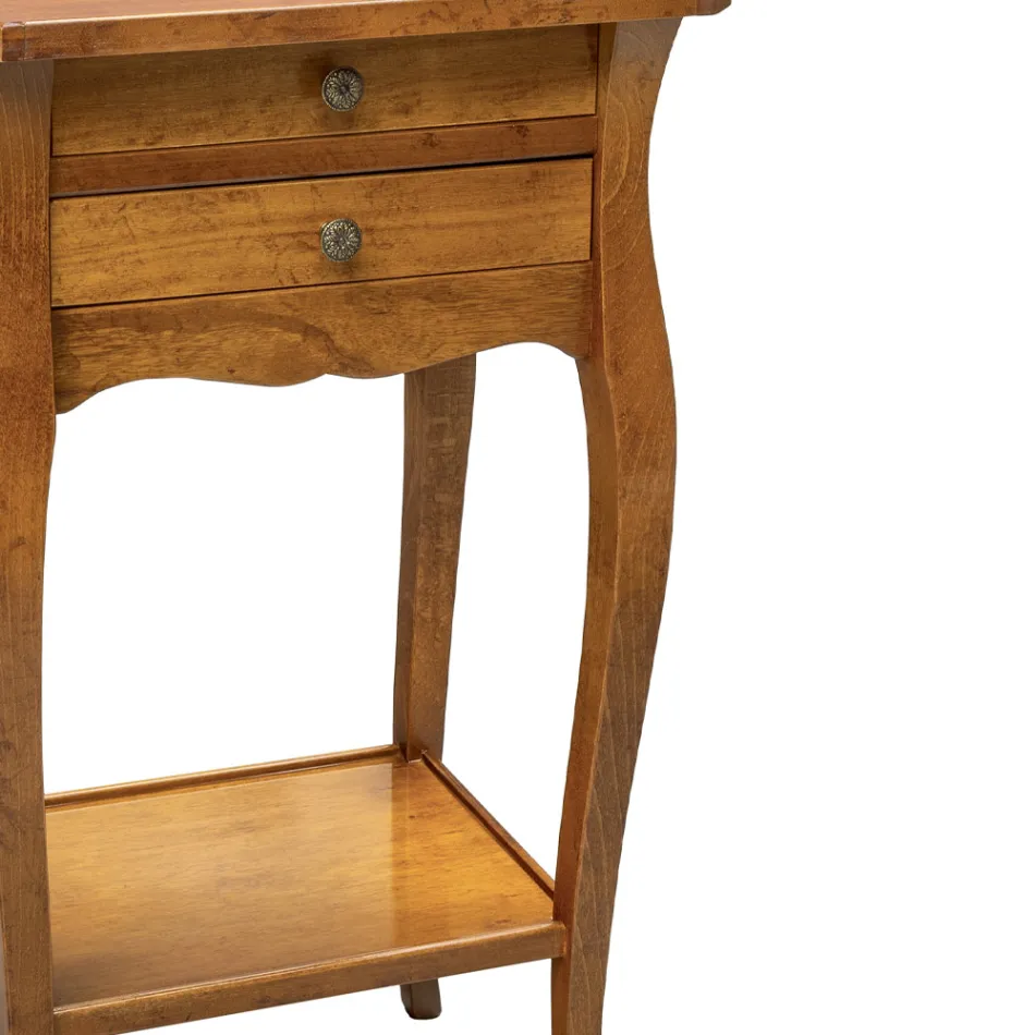 Beech Telephone Table in Different Finishes Made in Italy - Charun Viadurini