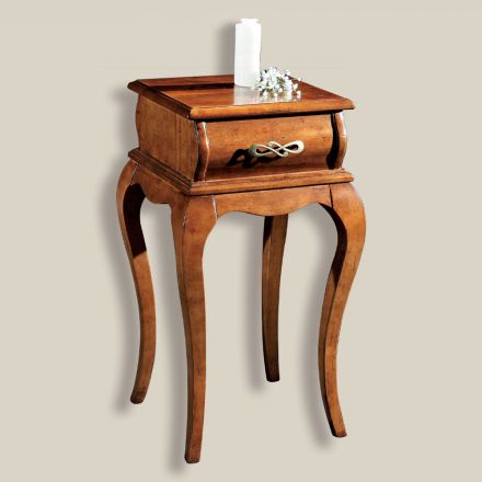 Classic Style Telephone Stand in Wood Made in Italy - Hastings Viadurini