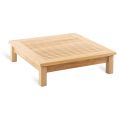 Low Square Outdoor Coffee Table in Teak Made in Italy - Sleepy