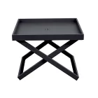 Square Aluminum Outdoor Coffee Table with Removable Tray - Vander Viadurini