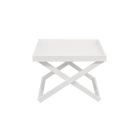 Square Aluminum Outdoor Coffee Table with Removable Tray - Vander Viadurini