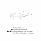Modern design coffee table Iris, removable embedded trays Viadurini