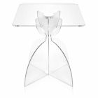 Design square coffee table, in transparent PMMA Laives Viadurini