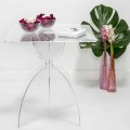 Square design table in transparent PMMA, Laives