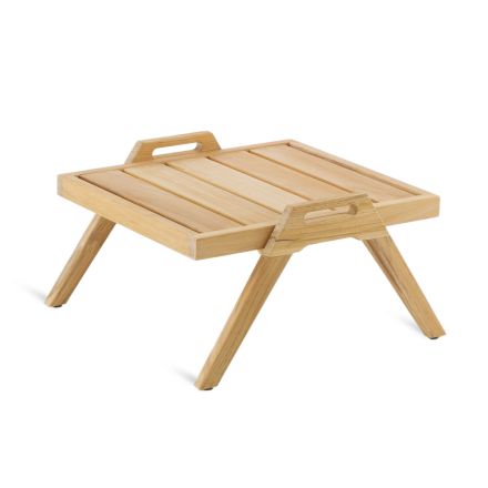 Square Stackable Outdoor Coffee Table with Handles Made in Italy - Oracle Viadurini