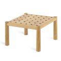 Outdoor Square Coffee Table in Teak Wood Made in Italy - Liberato
