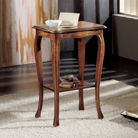 Rectangular Living Room Coffee Table with Beech Legs Made in Italy - Ermes Viadurini