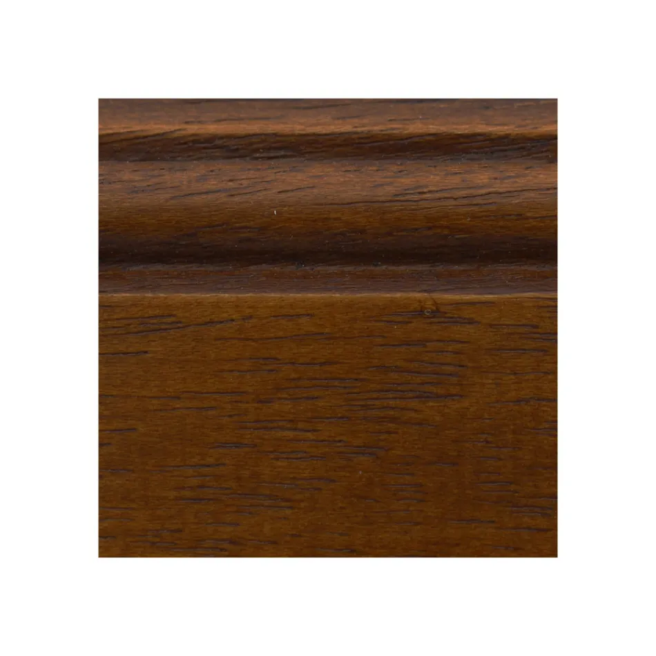 Rectangular Living Room Coffee Table in Patinated Cherry Wood Made in Italy - Ares Viadurini