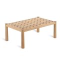 Rectangular Outdoor Coffee Table in Teak Wood Made in Italy - Liberato