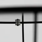 Round Coffee Table with Steel Base and Glass Top Made in Italy - Alisea Viadurini