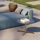 Round Outdoor Coffee Table with Steel Base Made in Italy - Armony Viadurini