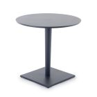 Round Outdoor Coffee Table with Aluminum Base Made in Italy - Nymeria Viadurini