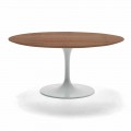 Round Coffee Table with Veneered Top Made in Italy - Dollars