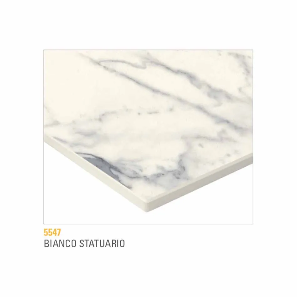 Round Coffee Table with Hpl Top Made in Italy - Mina Viadurini