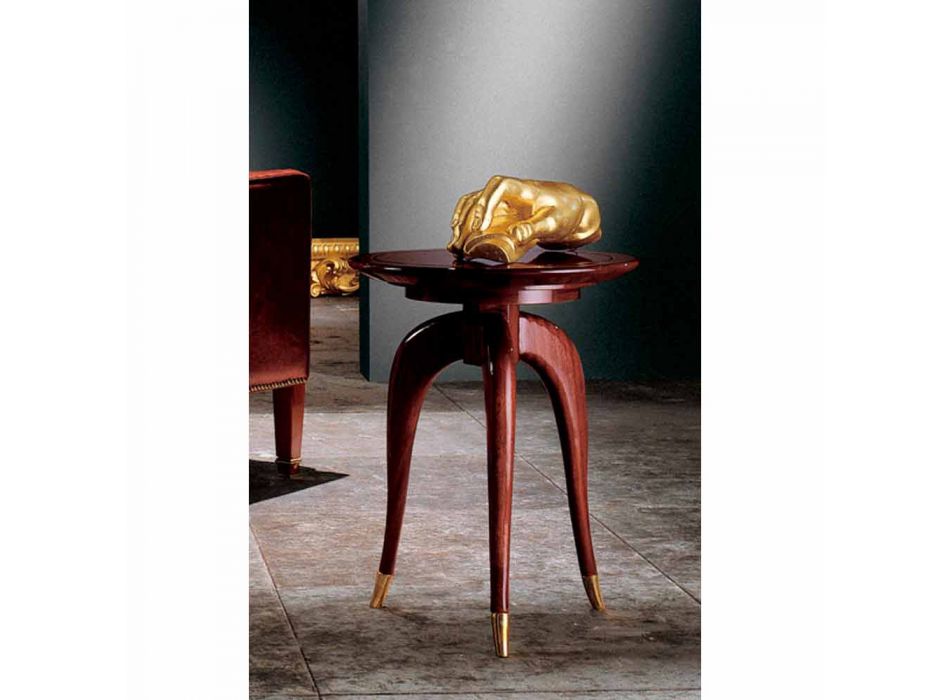 Classic design round coffee table, diameter 40 cm, Clay Viadurini