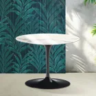 Saarinen Tulip Round Coffee Table H 41 cm in Glossy Statuario Florim Ceramic - Scarlet Viadurini