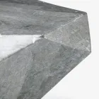 Indoor Shaped Coffee Table in Fossil Stone Different Finishes - Headphones Viadurini