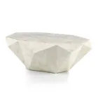 Indoor Shaped Coffee Table in Fossil Stone Different Finishes - Headphones Viadurini