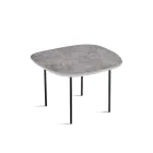 Shaped MDF Coffee Table Available in Two Sizes and Multiple Colors - Navis Viadurini