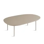 Shaped MDF Coffee Table Available in Two Sizes and Multiple Colors - Navis Viadurini