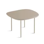 Shaped MDF Coffee Table Available in Two Sizes and Multiple Colors - Navis Viadurini