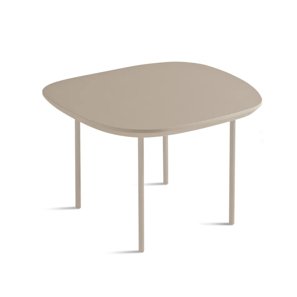 Shaped MDF Coffee Table Available in Two Sizes and Multiple Colors - Navis Viadurini