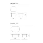 Shaped MDF Coffee Table Available in Two Sizes and Multiple Colors - Navis Viadurini